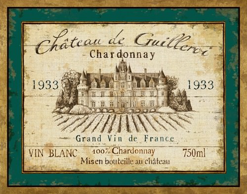 French Wine Label IV von Daphne Brissonnet
