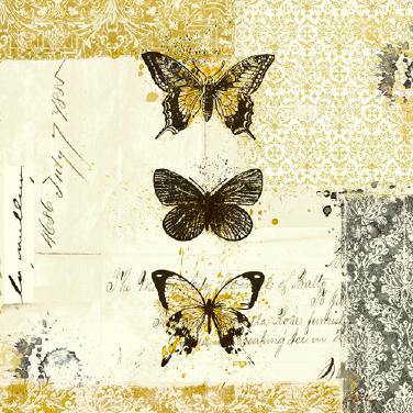 Golden Bees n Butterflies No. 2 von Katie Pertiet