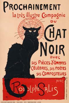 Le Chat Noir von Théophile Alexa Steinlen