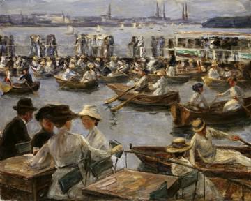An der Alster in Hamburg von Max Liebermann