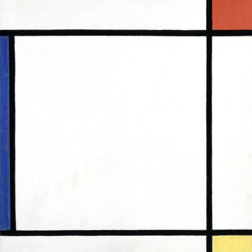 Komposition III mit Rot, Gelb .. von Piet Mondrian