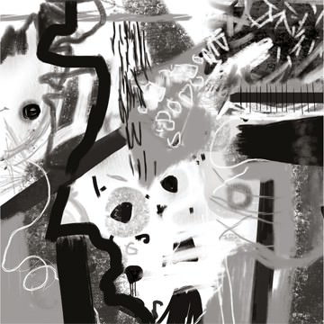 Black and White II von Birgit Busch