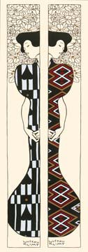 Silhouette I+II von Gustav Klimt