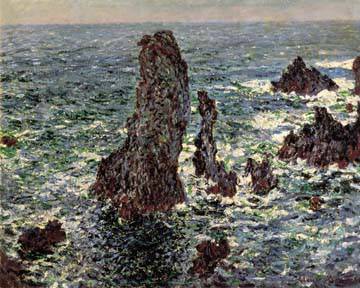 Felsen im Belle-Ile von Claude Monet