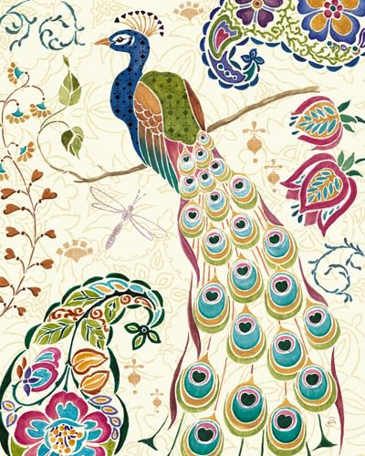 Peacock Fantasy III von Daphne Brissonnet