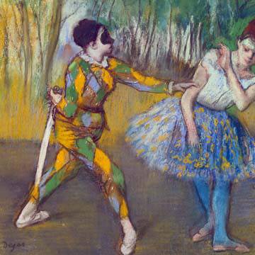Harlekin und Columbine von Edgar Degas