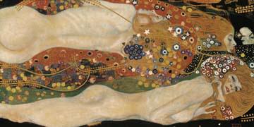 Wasserschlangen II von Gustav Klimt