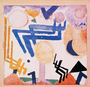 Landschaftliches Hieroglyph von Paul Klee