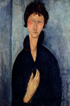 Frau mit blauen Augen von Amadeo Modigliani