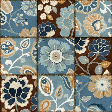 Patchwork Motif Blue von Alain Pelletier