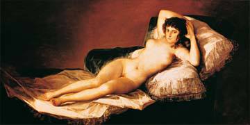 Die nackte Maja von Francisco De Goya