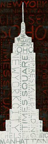 Empire State Building - Red von Michael Mullan