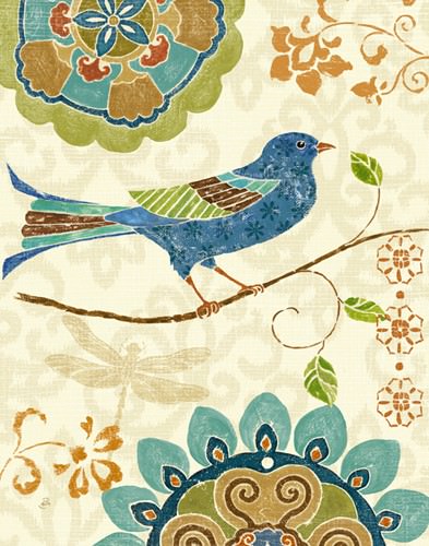Eastern Tales Birds I von Daphne Brissonnet