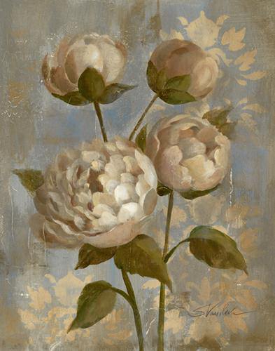 Peony on Soft Blue von Silvia Vassileva