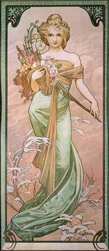Frühling II von Marie Alphonse Mucha