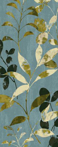 Leaves on Blue I von Wild Apple Portfolio