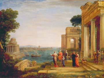 Dido und Aeneas von Claude Lorrain