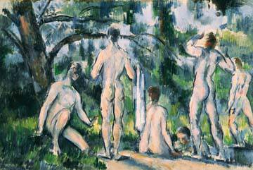 Etude de beigneurs von Paul Cézanne