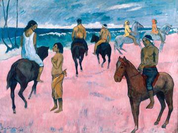 Reiter am Strand von Paul Gauguin