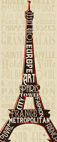 Paris City Words I von Pela Studio