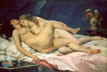 Le sommeil von Gustave Courbet