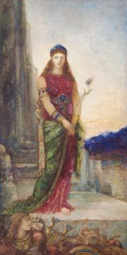 Helena vor den Mauern Trojas von Gustave Moreau