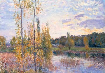 Landschaft bei Chevreuil von Alfred Sisley