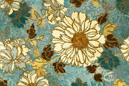 Sophias Flowers - Blue von Wild Apple Portfolio
