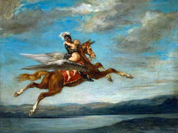 Roger und Angélique von Eugene Delacroix