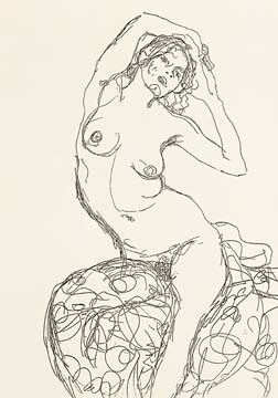 Weiblicher Akt von Gustav Klimt