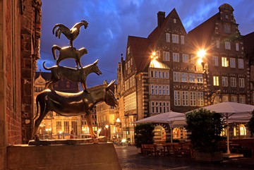 Skulptur Bremer Stadtmusikanten von Günter Gräfenhain