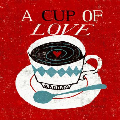 Vintage Desktop - Coffee von Michael Mullan