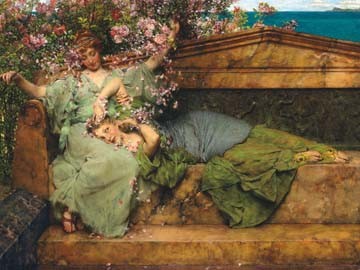 Im Rosengarten von Sir Lawrence Alma-Tadema