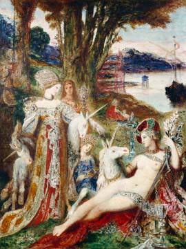 Die Einhörner von Gustave Moreau