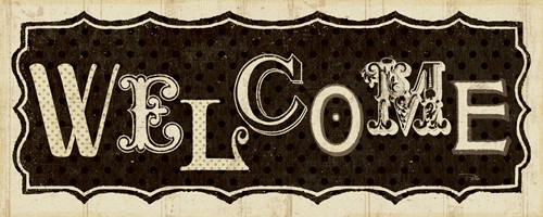 Room Signs IV - Welcome von Pela Studio