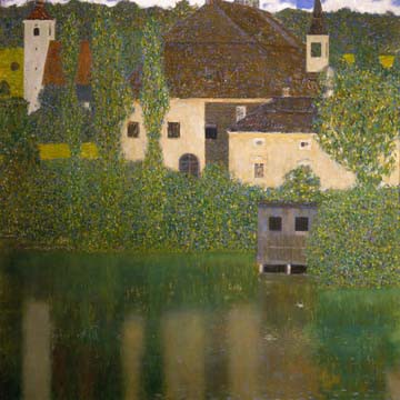 Schlosskammer am Attersee von Gustav Klimt