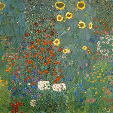 Bauerngarten mit Sonnenblumen von Gustav Klimt