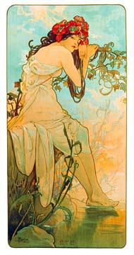 Sommer von Marie Alphonse Mucha