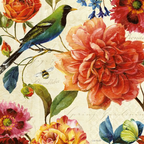 Rainbow Garden II - Cream von Lisa Audit