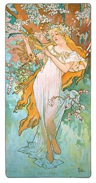 Frühling von Marie Alphonse Mucha