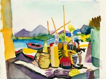 Landschaft bei Hammamet von August Macke