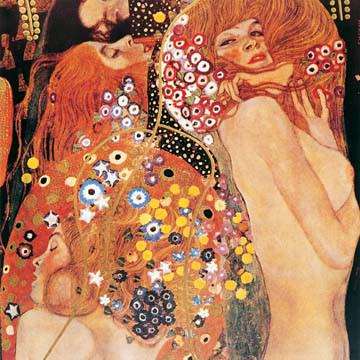 Wasserschlangen von Gustav Klimt
