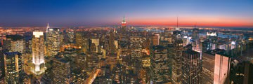 Manhattan night views von John Xiong