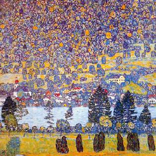 Waldabhang in Unterach am Atters von Gustav Klimt
