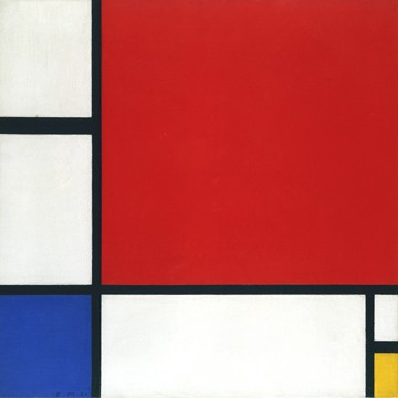 Komposition mit Rot, Gelb und von Piet Mondrian