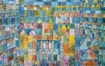 Tempelviertel von Pert von Paul Klee