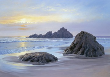 Sunset at Big Sur von Sigurd Schneider