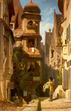 Der Briefbote im Rosental von Carl Spitzweg