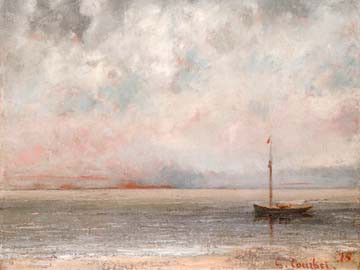 Wolken am Genfer See von Gustave Courbet