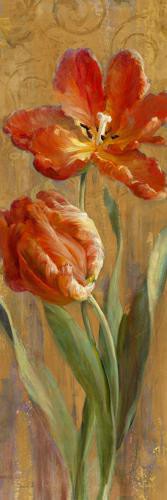 Parrot Tulips on Gold II von Danhui Nai